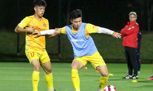 U23 Việt Nam chạm trán U23 Iraq ở trận mở màn Doha Cup 2023. Ảnh: VFF