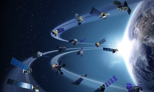 Số lượng Internet vệ tinh trên quỹ đạo Trái đất đang tăng lên nhanh chóng. Ảnh: NASA