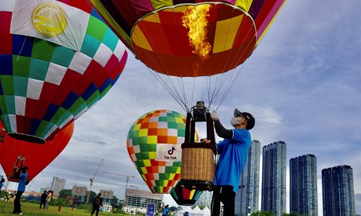 Ngày hội Khinh khí cầu tại TP.HCM vào 12.2022. Ảnh: Anh Tú.