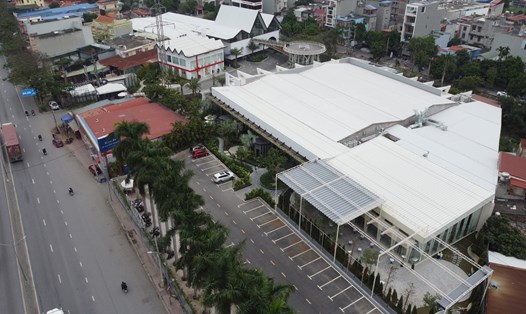 Trung tâm tiệc cưới trái phép trên đường Nguyễn Văn Linh, Hải Phòng bị phạt 314 triệu đồng. Ảnh: Đại An