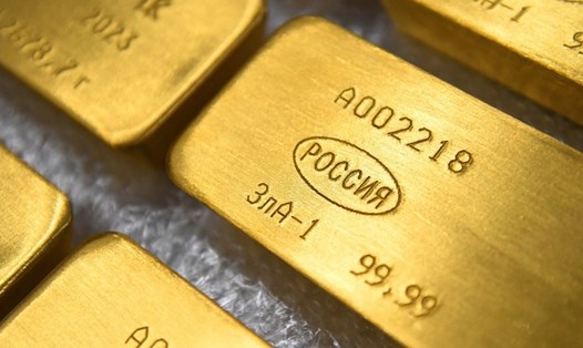 Nga tăng dự trữ vàng trong năm 2022. Ảnh: Sputnik