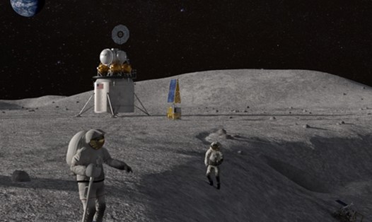 NASA đang đẩy mạnh nghiên cứu cách Mặt trăng hình thành bên cạnh việc xây dựng căn cứ trên vệ tinh tự nhiên của Trái đất. Ảnh: NASA