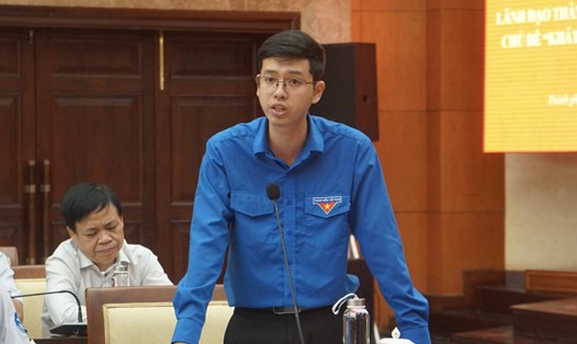 Anh Trương Văn An - Phó Bí thư Đoàn Đại học Quốc gia TPHCM. Ảnh: Thanh Chân