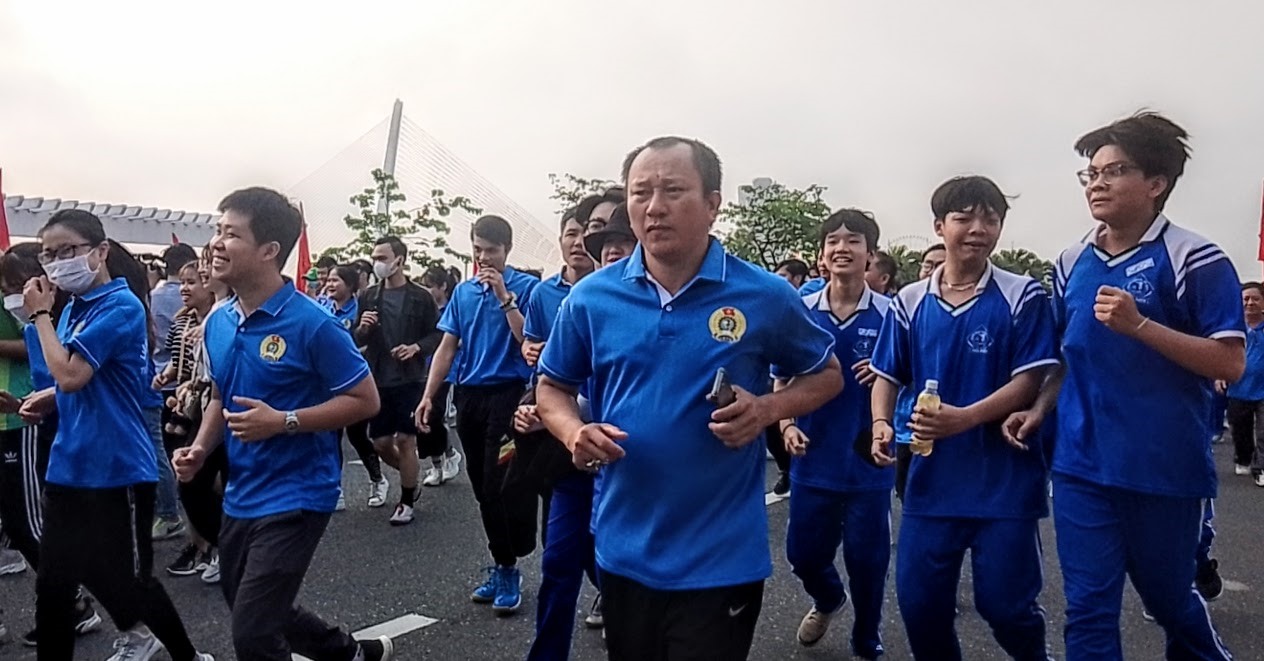 Đà Nẵng: 100 đoàn viên, lao động tham gia Ngày chạy Olympic