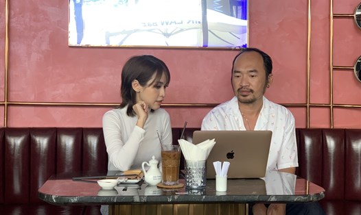 Tiến Luật trải lòng về hôn nhân với Thu Trang trong cuộc trò chuyện cùng Tú Vi. Ảnh: Nhà sản xuất.