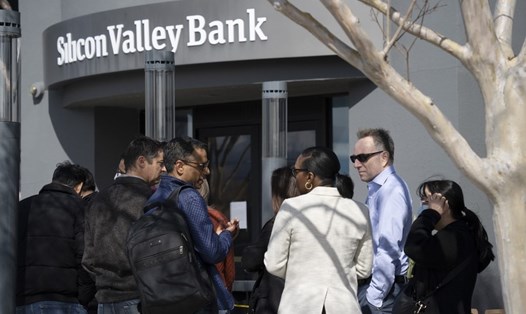 Trụ sở ngân hàng Silicon Valley (SVB) ở Santa Clara, California, Mỹ. Ảnh: Xinhua
