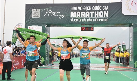 Giải Vô địch quốc gia Marathon và cự ly dài báo Tiền Phong lần thứ 64 được tổ chức tại thành phố Lai Châu. Ảnh: Doanh nghiệp cung cấp