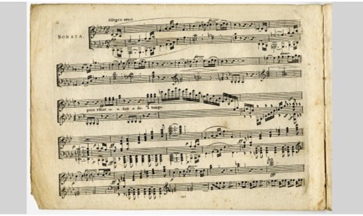 Một bản nhạc của nhà soạn nhạc Ludwig van Beethoven. Ảnh:  Trung tâm Nghiên cứu Beethoven Ira F. Brilliant