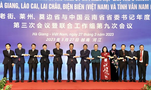 Lãnh đạo các tỉnh biên giới Việt - Trung mong muốn thúc đẩy hợp tác toàn diện giữa 2 nước. Ảnh: Nguyễn Tùng