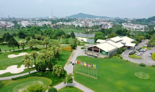 Một góc sân golf Đầm Vạc ở TP Vĩnh Yên, tỉnh Vĩnh Phúc. Ảnh: Fanpage Heron Lake Golf.