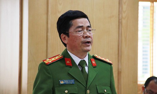 Đại tá Trương Thọ Toàn nói về điều tra xử lý vụ án liên quan Nguyễn Phương Hằng. Ảnh: Việt Dũng