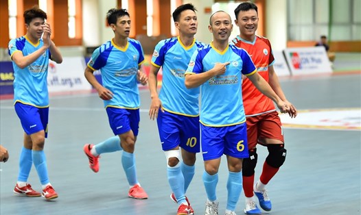 Sanvinest Khánh Hòa tiếp tục thể hiện sức mạnh ở giải futsal vô địch quốc gia 2023. Ảnh: VFF