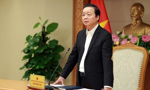 Phó Thủ tướng Trần Hồng Hà phát biểu chỉ đạo. Ảnh: VGP/Minh Khôi