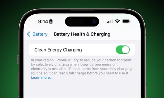 Sạc năng lượng sạch sẽ đánh giá cách dùng iPhone của người sở hữu và kích hoạt khi cần thiết. Ảnh: Apple Insider