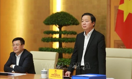 Phó Thủ tướng Trần Hồng Hà phát biểu chỉ đạo. Ảnh: Văn Điệp/TTXVN