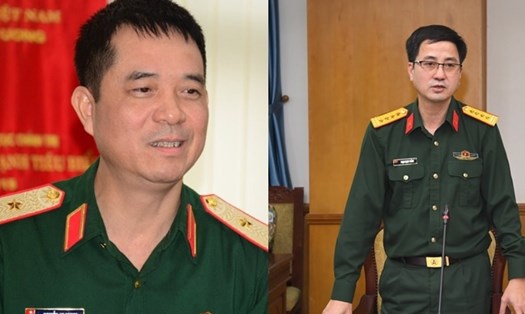 Thiếu tướng Nguyễn An Phong và Đại tá Phạm Mạnh Thắng.
