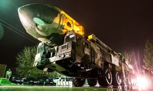 Bệ phóng tên lửa đạn đạo xuyên lục địa Topol của Nga. Ảnh: Bộ Quốc phòng Nga/Sputnik