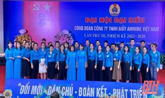 Đại hội Công đoàn cơ sở Công ty TNHH Giày Annora Việt Nam Khóa III, nhiệm kỳ 2023-3028.  Ảnh: Công đoàn Thanh Hoá