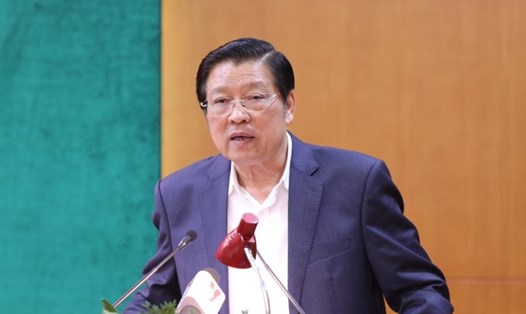 Ông Phan Đình Trạc - Uỷ viên Bộ Chính trị, Bí thư Trung ương Đảng, Trưởng Ban Nội chính Trung ương. Ảnh: Trần Vương