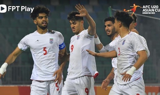 U20 Iran chạm trán U20 Australia tại lượt trận thứ 2 vòng bảng giải U20 Châu Á 2023. Ảnh: FPT Play