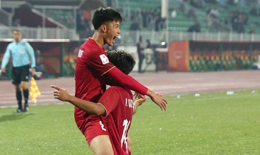 U20 Việt Nam giành chiến thắng kịch tính. Ảnh: VFF