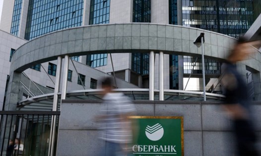 Trụ sở ngân hàng Sberbank ở Mátxcơva, Nga. Ảnh: Xinhua