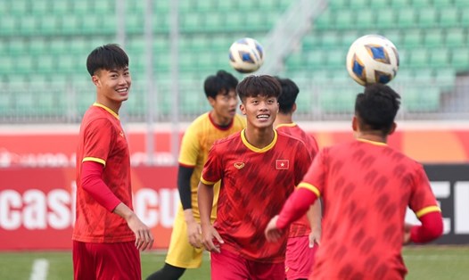 U20 Việt Nam có đầy đủ lực lượng cho trận đấu cuối vòng bảng. Ảnh: VFF