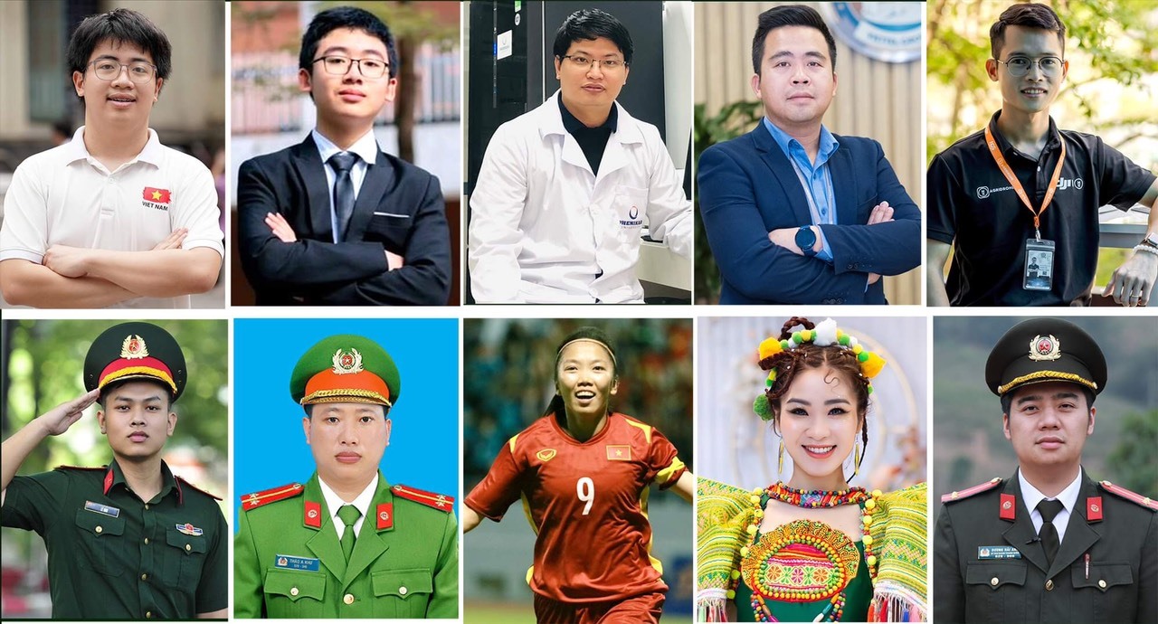 Danh sách 10 gương mặt trẻ Việt Nam tiêu biểu năm 2022