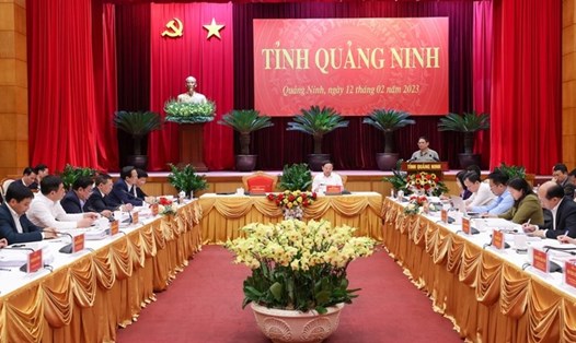 Thủ tướng Chính phủ Phạm Minh Chính: Tỉnh Quảng Ninh tiếp tục đầu tư phát triển, hoàn thiện hệ thống kết cấu hạ tầng kinh tế - xã hội đồng bộ, hiện đại, liên thông, tổng thể, có trọng tâm, trọng điểm. Ảnh: VGP
