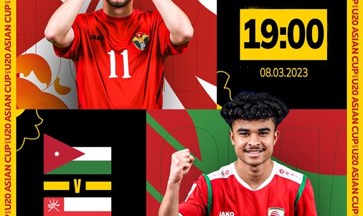 U20 Jordan và U20 Oman đều cần một chiến thắng để đi tiếp ở bảng C U20 Châu Á. Ảnh thiết kế: Chi Trần.