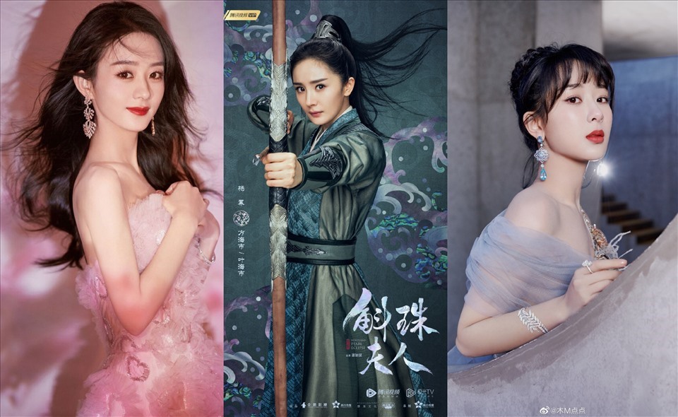 Dương Tử, Dương Mịch tuột dốc trước Triệu Lệ Dĩnh. Ảnh: Nhà sản xuất VieOn.