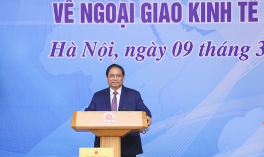 Thủ tướng Chính phủ Phạm Minh Chính chủ trì, phát biểu tại hội nghị. Ảnh: Nhật Bắc/VGP