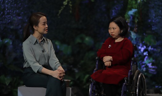 Chị Đỗ Thu Hương làm khách mời "Trạm yêu thương" tuần này. Ảnh: VTV
