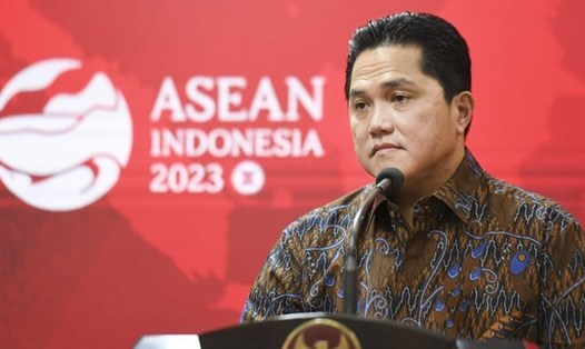 Chủ tịch Liên đoàn bóng đá Indonesia (PSSI) Erick Thohir đang nỗ lực đàm phán để tránh việc bị trừng phạt. Ảnh: Antara