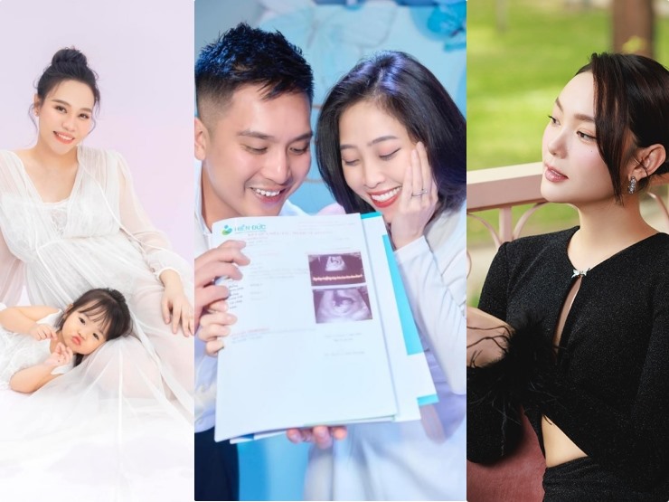 Dàn sao Việt mong chờ con chào đời. Ảnh: Nghệ sĩ cung cấp