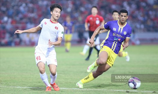 Câu lạc bộ Hà Nội tiếp đón Hải Phòng trên sân nhà tại vòng 6 V.League 2023. Ảnh: Minh Anh