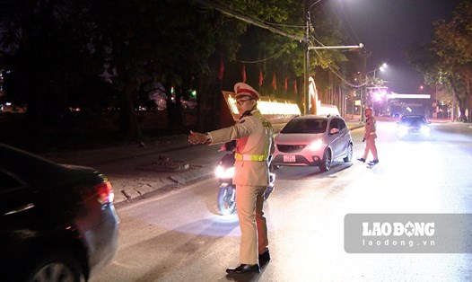 Lực lượng chức năng tỉnh Ninh Bình đã xử lý trên 1.600 trường hợp lái xe vi phạm nồng động cồn. Ảnh: Diệu Anh