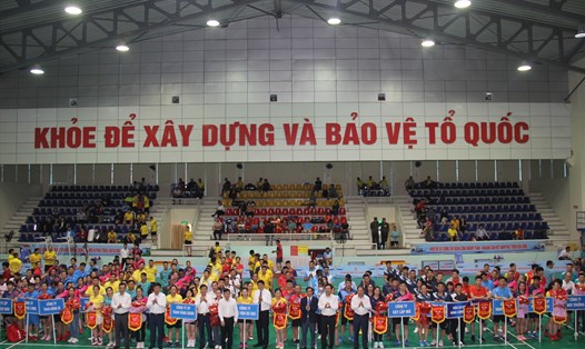 434 vận động viên tham gia giải cầu lông phong trào TKV. Ảnh: Truyền thông TKV