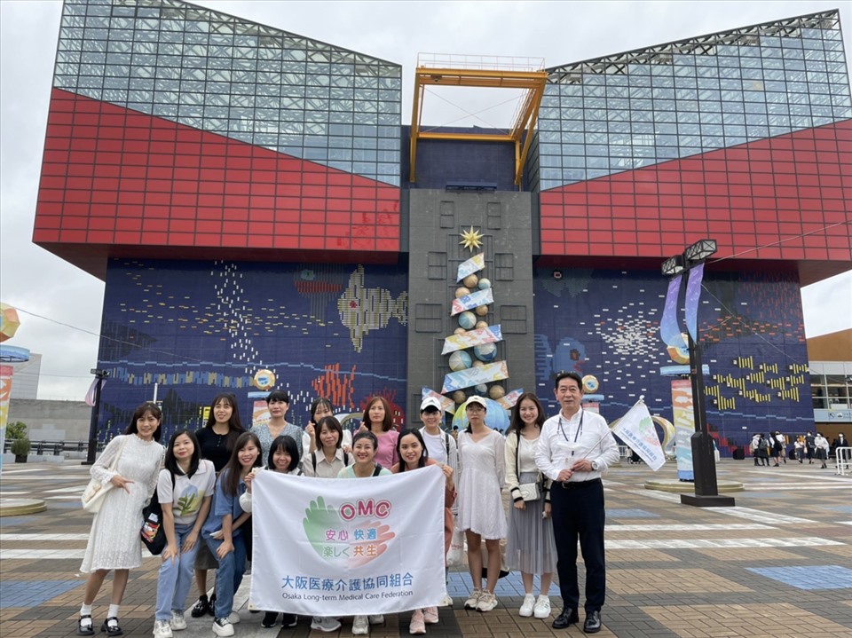 Các thực tập sinh hộ lý sang Nhật Bản. Ảnh: Trung tâm lao động ngoài nước