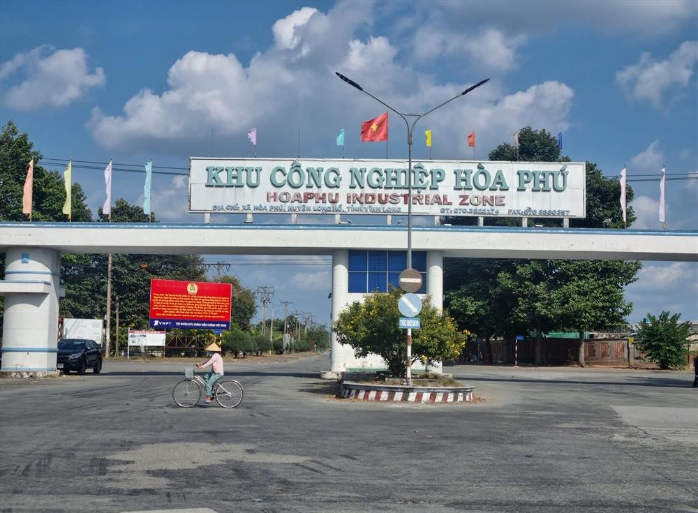 Khu công nghiệp Hòa Phú (huyện Long Hồ, tỉnh Vĩnh Long). Ảnh: hoàng lộc