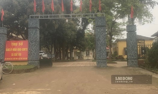 Trụ sở UBND xã Xuất Hóa, huyện Lạc Sơn. Ảnh: Minh Nguyễn.