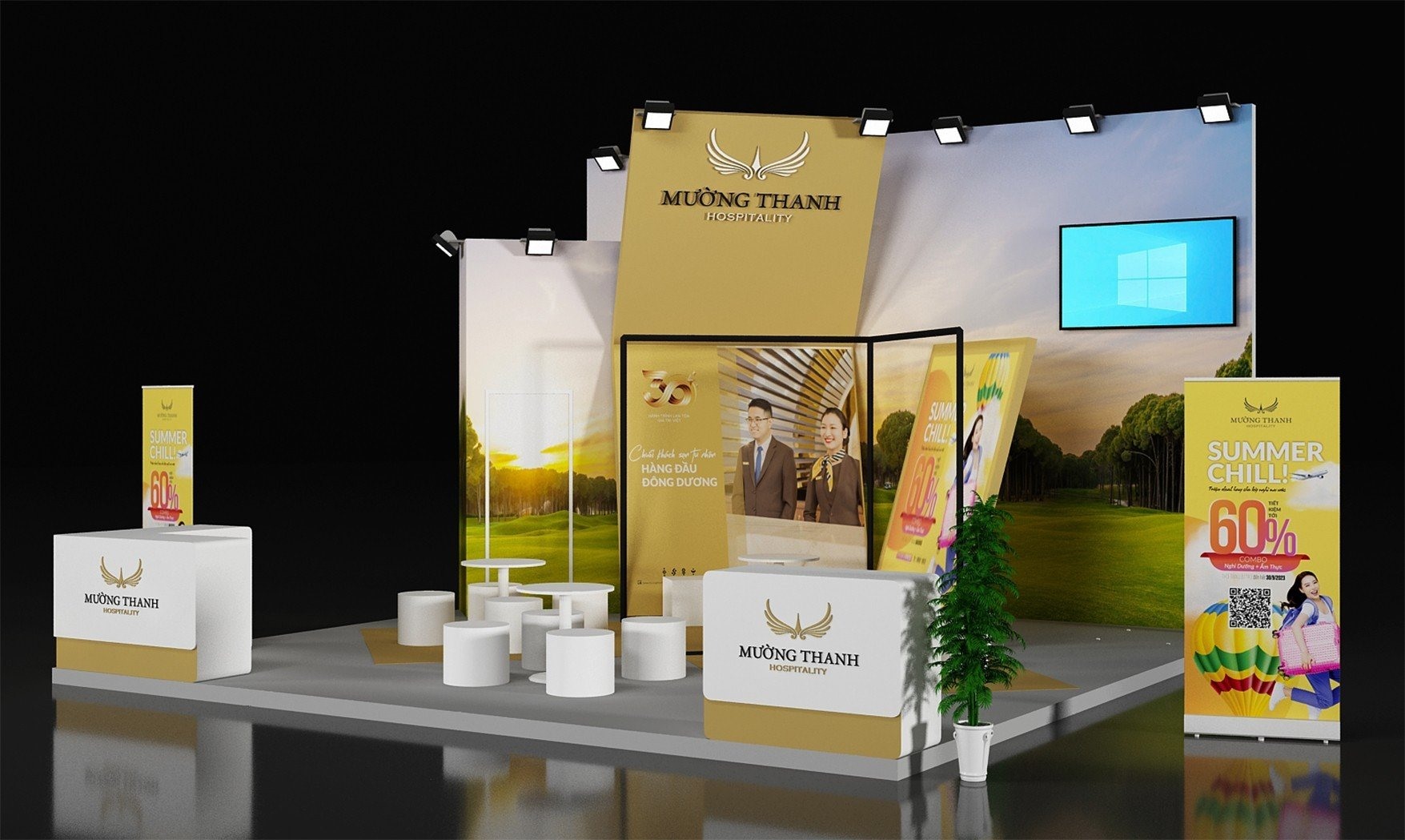 Gian hàng của tập đoàn tại hội chợ VITM 2023. Ảnh: BTC