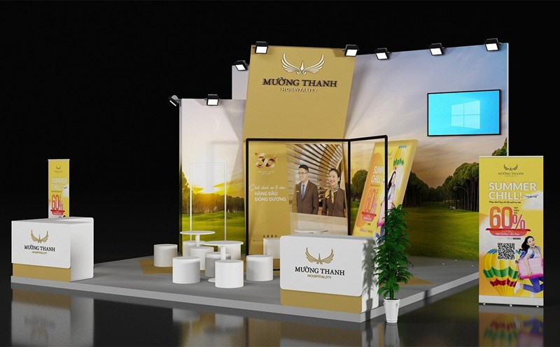 Gian hàng của tập đoàn tại hội chợ VITM 2023. Ảnh: BTC