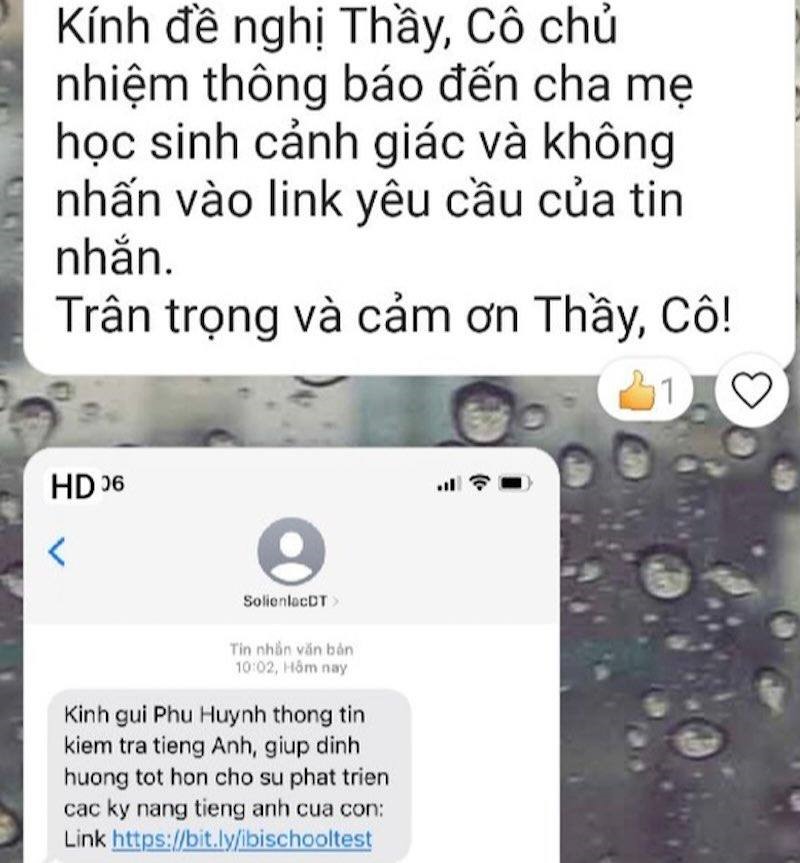 Phụ huynh nhận đường link lạ, trường gửi cảnh báo khẩn