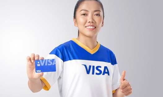 Tiền đạo Huỳnh Như của đội tuyển bóng đá nữ Việt Nam, thành viên Team Visa tại FIFA Women’s World Cup™ 2023. Ảnh: Doanh nghiệp cung cấp