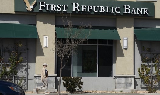 Chi nhánh Ngân hàng First Republic ở Millbrae, California, Mỹ. Ảnh: Xinhua