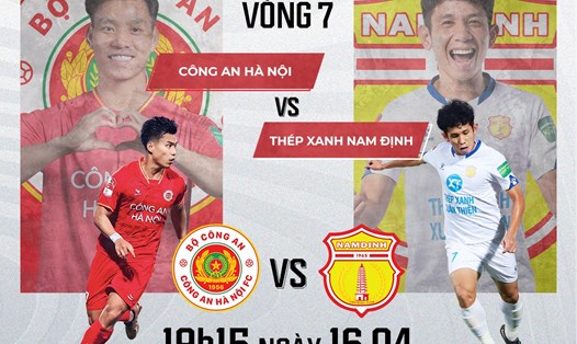 Câu lạc bộ Công an Hà Nội tiếp đón Nam Định tại vòng 7 V.League 2023. Ảnh: FPT