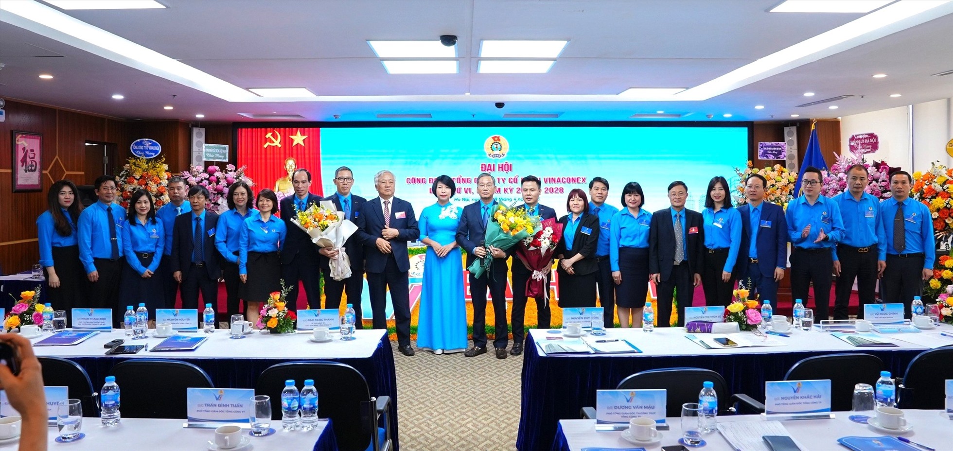 Ra mắt BCH Công đoàn Tổng Công ty Cổ phần Vinaconex nhiệm kỳ 2023-2028. Ảnh: Minh Hương