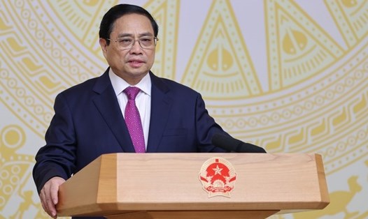 Thủ tướng Phạm Minh Chính yêu cầu khắc phục tình trạng né tránh, đùn đẩy, sợ trách nhiệm. Ảnh: VGP