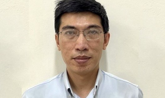 Bị can Nguyễn Quang Linh - nhận hơn 4,2 tỉ đồng trong vụ chuyến bay giải cứu. Ảnh: Bộ Công an